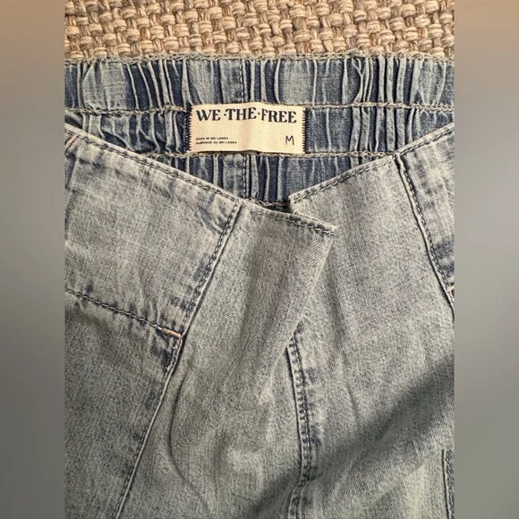 Free People Light Blue Wide Leg Jeans - Picture 2 of 3